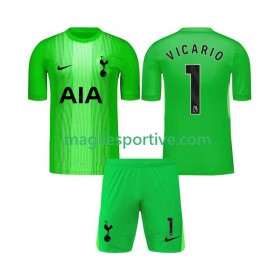 Completo Calcio Tottenham Hotspur Guglielmo Vicario 1 Portiere Bambino Divisa Prima 2025-2026